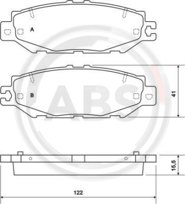Set placute de frana