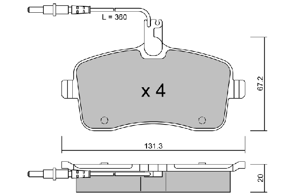 Set placute de frana