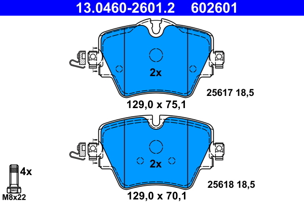 Set placute de frana