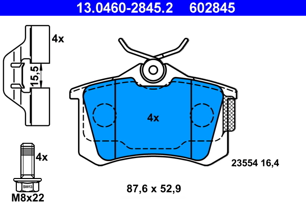 Set placute de frana