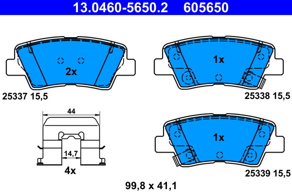 Set placute de frana