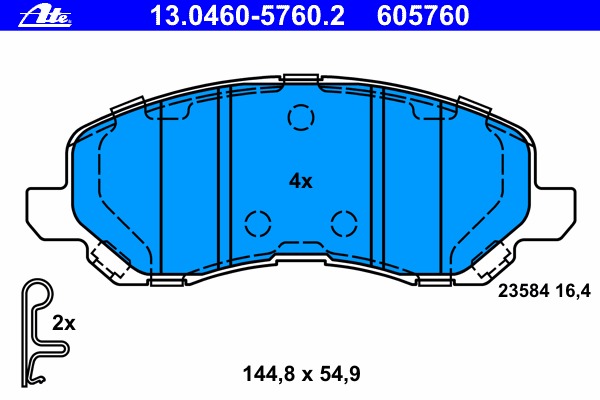 Set placute de frana