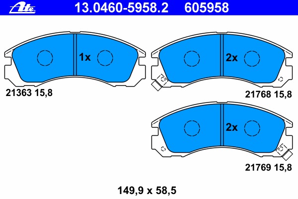 Set placute de frana