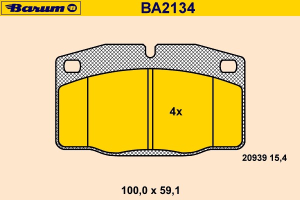 Set placute de frana