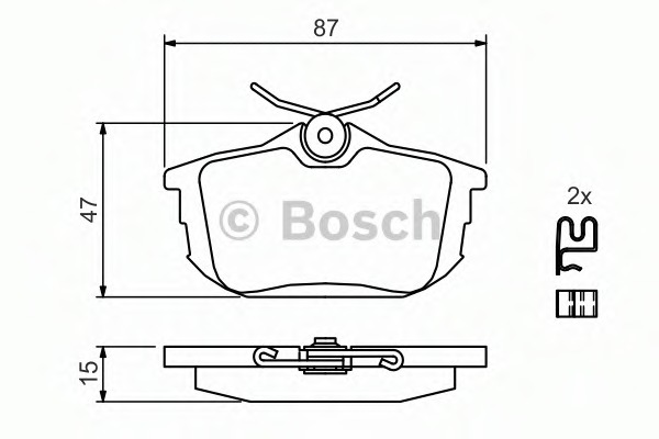 Set placute de frana