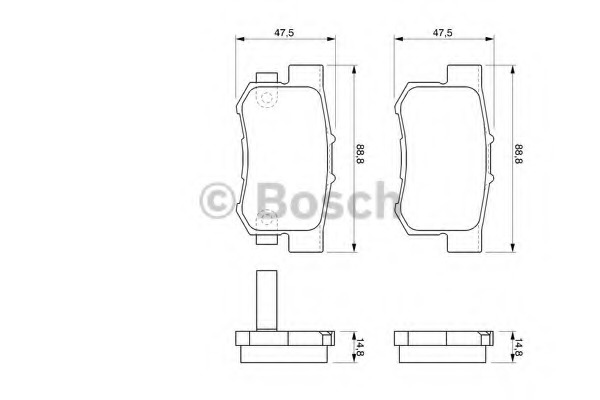 Set placute de frana