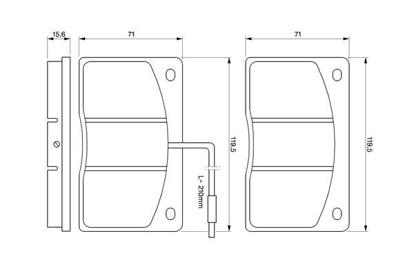 Set placute de frana