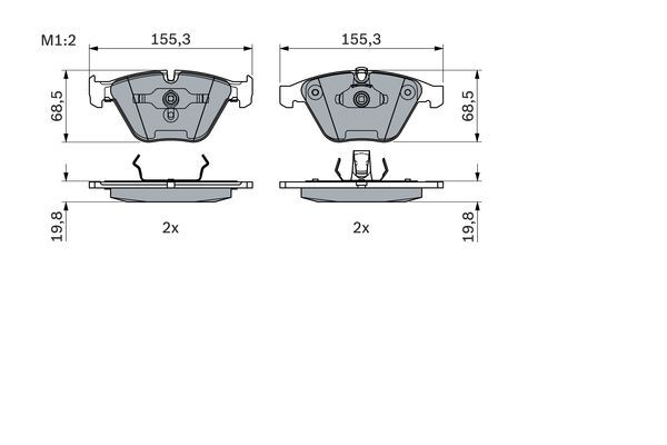 Set placute de frana