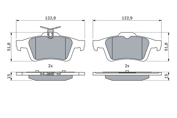 Set placute de frana