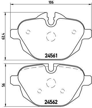 Set placute frana