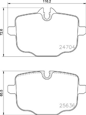 Set placute de frana