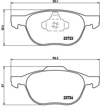 Set placute frana