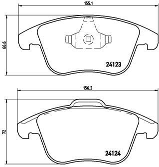 Set placute frana