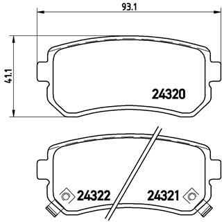 Set placute de frana