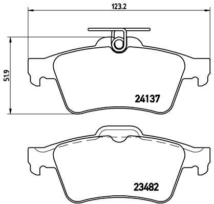 Set placute frana