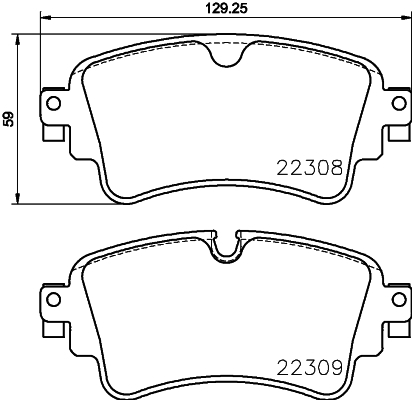 Set placute de frana