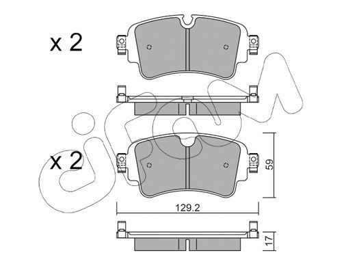 Set placute de frana