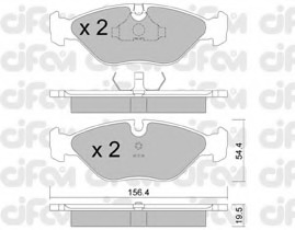 Set placute de frana