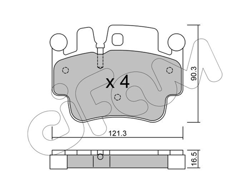 Set placute de frana