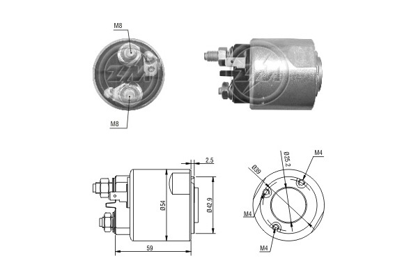 Solenoid, electromotor