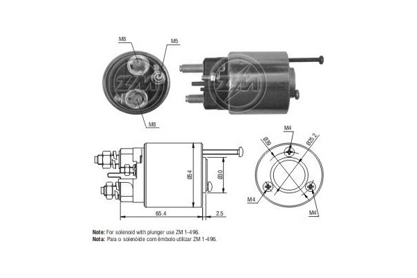 Solenoid, electromotor