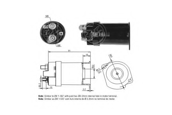 Solenoid, electromotor