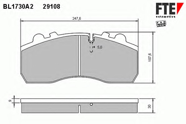 Set placute de frana