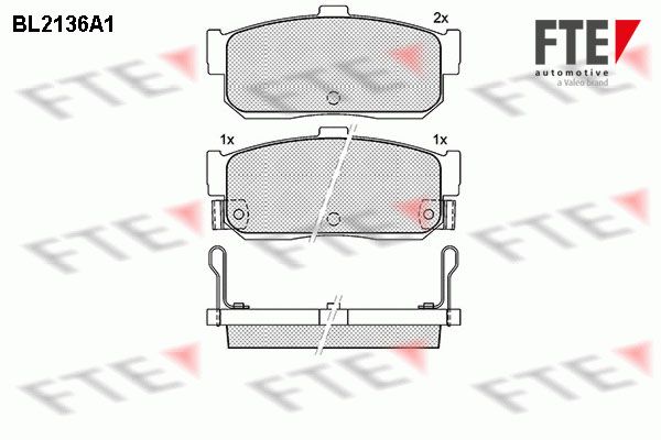 Set placute de frana