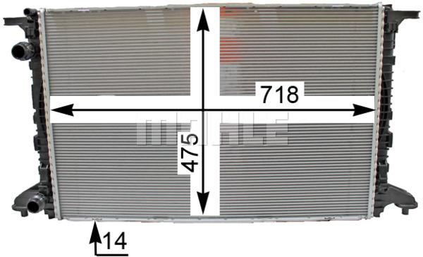 Radiator racire motor