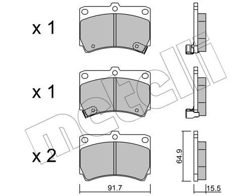Set placute de frana