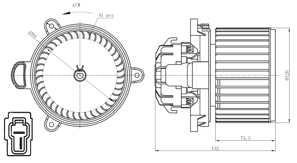 Ventilator habitaclu