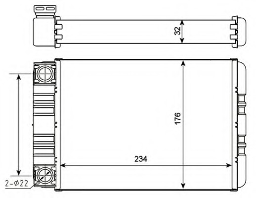 Radiator incalzire habitaclu