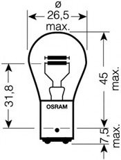 Bec, lampa frana / lampa spate / bec, lampa frana