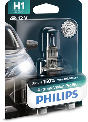 Bec far h1 55w 12v x-treme vision pro150 (blister) philips