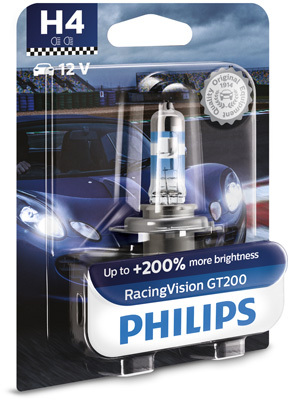 Bec far h4 60/55w 12v racing vision gt200 (blister) philips