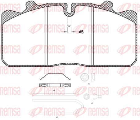 Set placute de frana