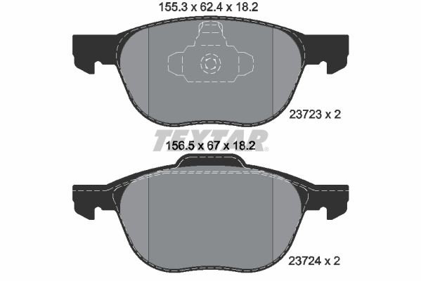 Set placute frana fata