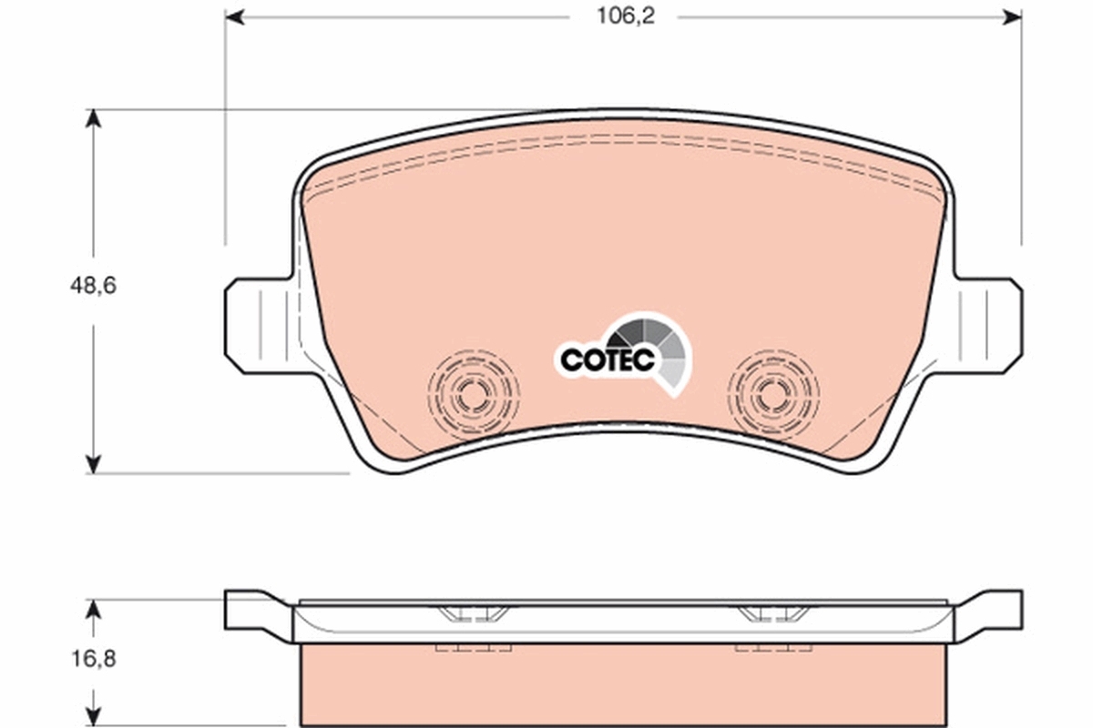 Set placute de frana