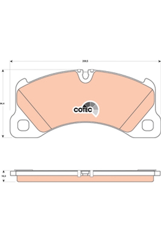 Set placute de frana