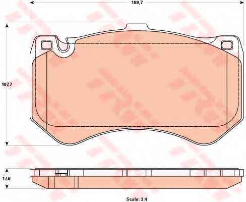 Set placute de frana