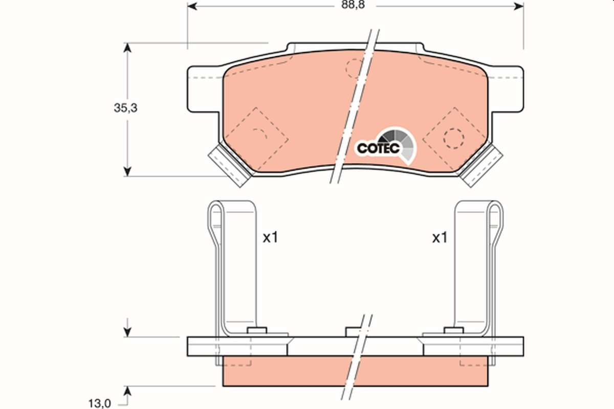 Set placute de frana