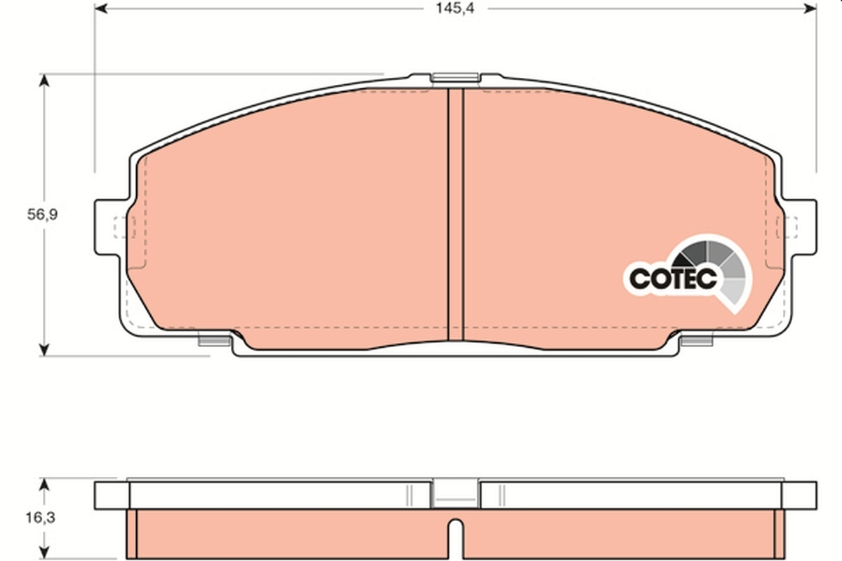 Set placute de frana