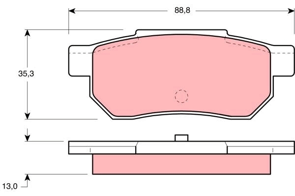 Set placute de frana