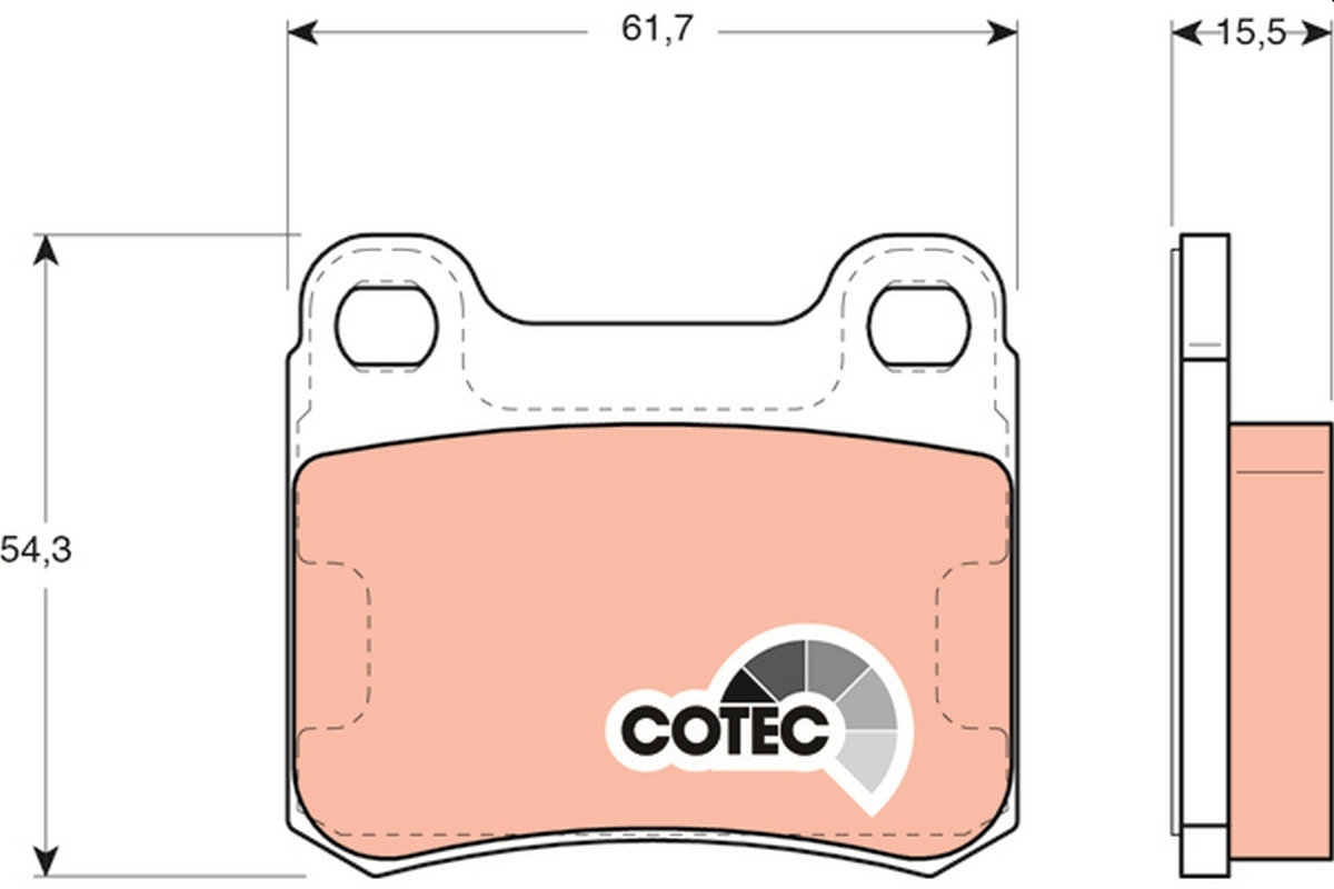 Set placute de frana