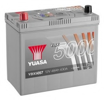 Yuasa 5000 silver asia 50ah 450a borna inversa (238x129x223)