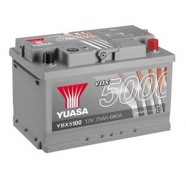 Yuasa 5000 silver 75ah 710a (278x175x175)