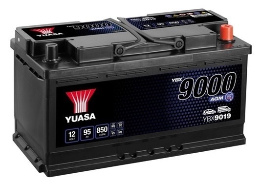 Yuasa 9000 agm 95ah 850a (353x175x190)