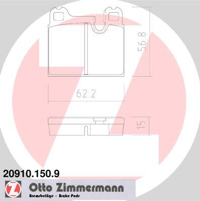 Set placute de frana