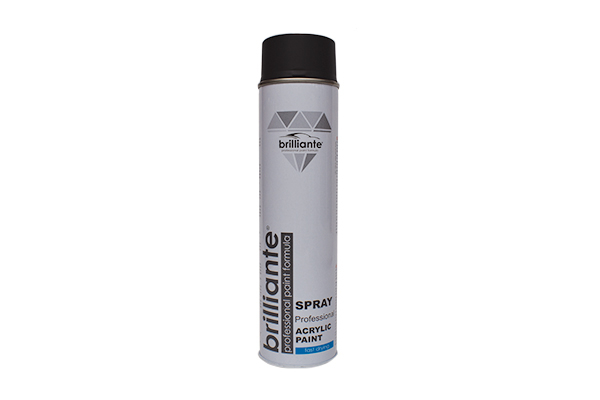 Vopsea spray acrilica negru mat (ral 9005) 600 ml