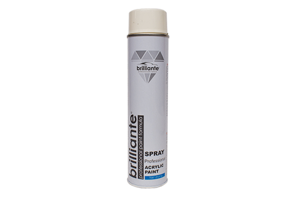 Vopsea spray acrilica alb pur lucios (ral 9010) 600 ml